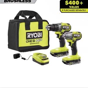 Ryobi Green Cordless Tool Set with Bag